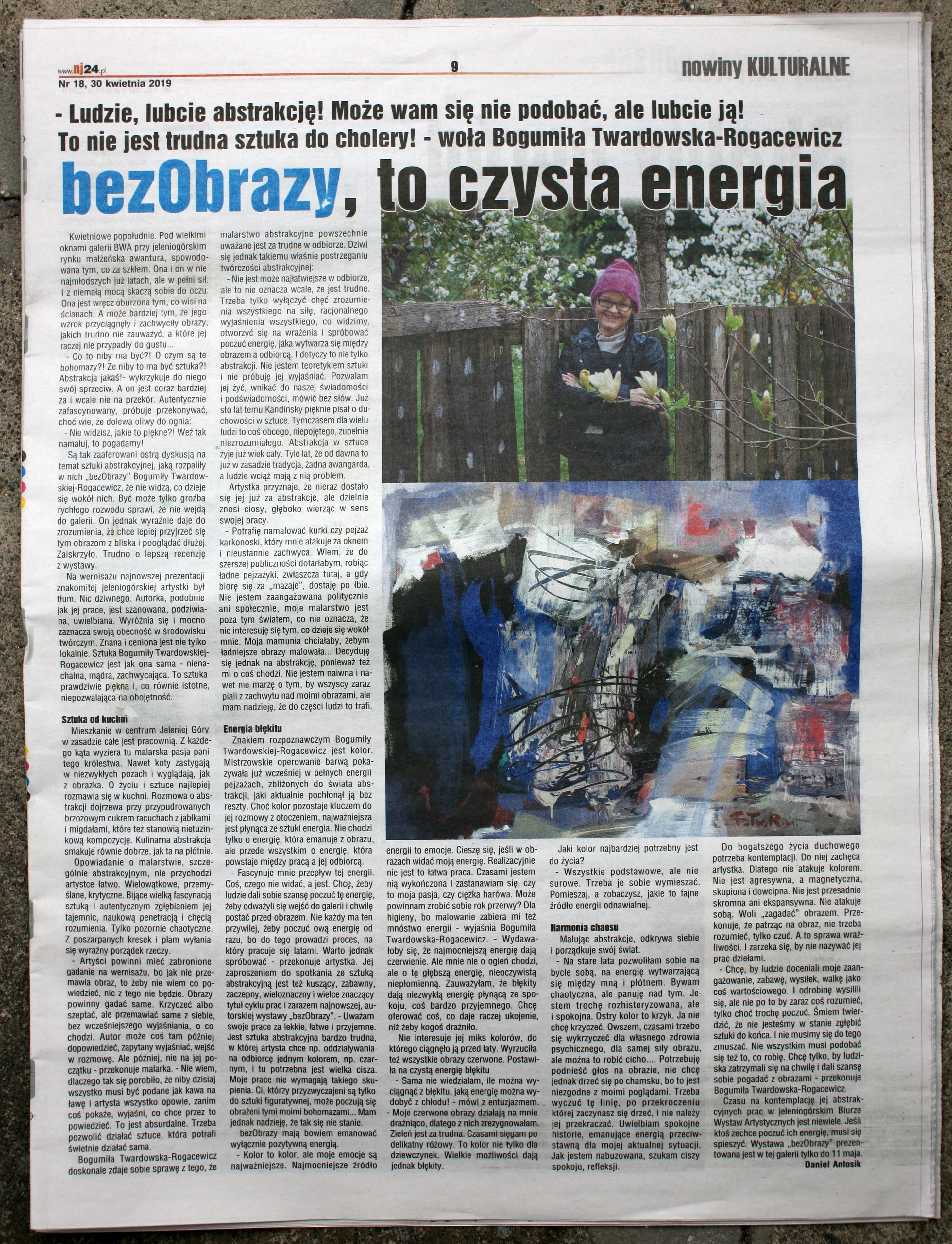 exhibition wystawa Bogumiła Twardowska - Rogacewicz painting malarstwo