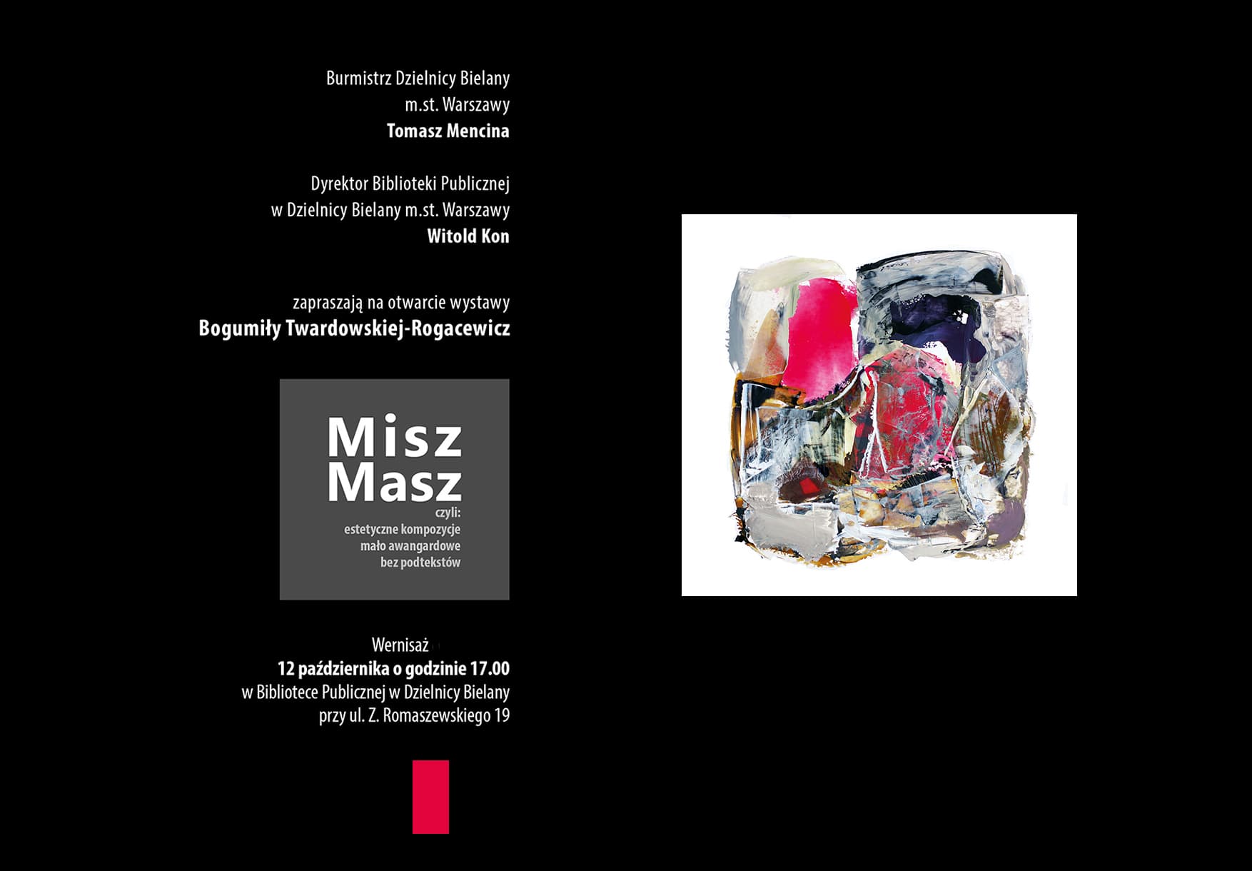 exhibition wystawa Bogumiła Twardowska - Rogacewicz painting malarstwo